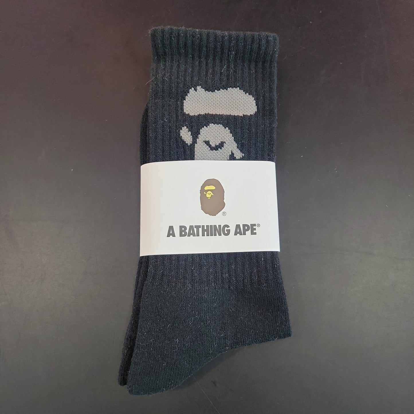 BAPE Ape Head Black Socks PALISADES