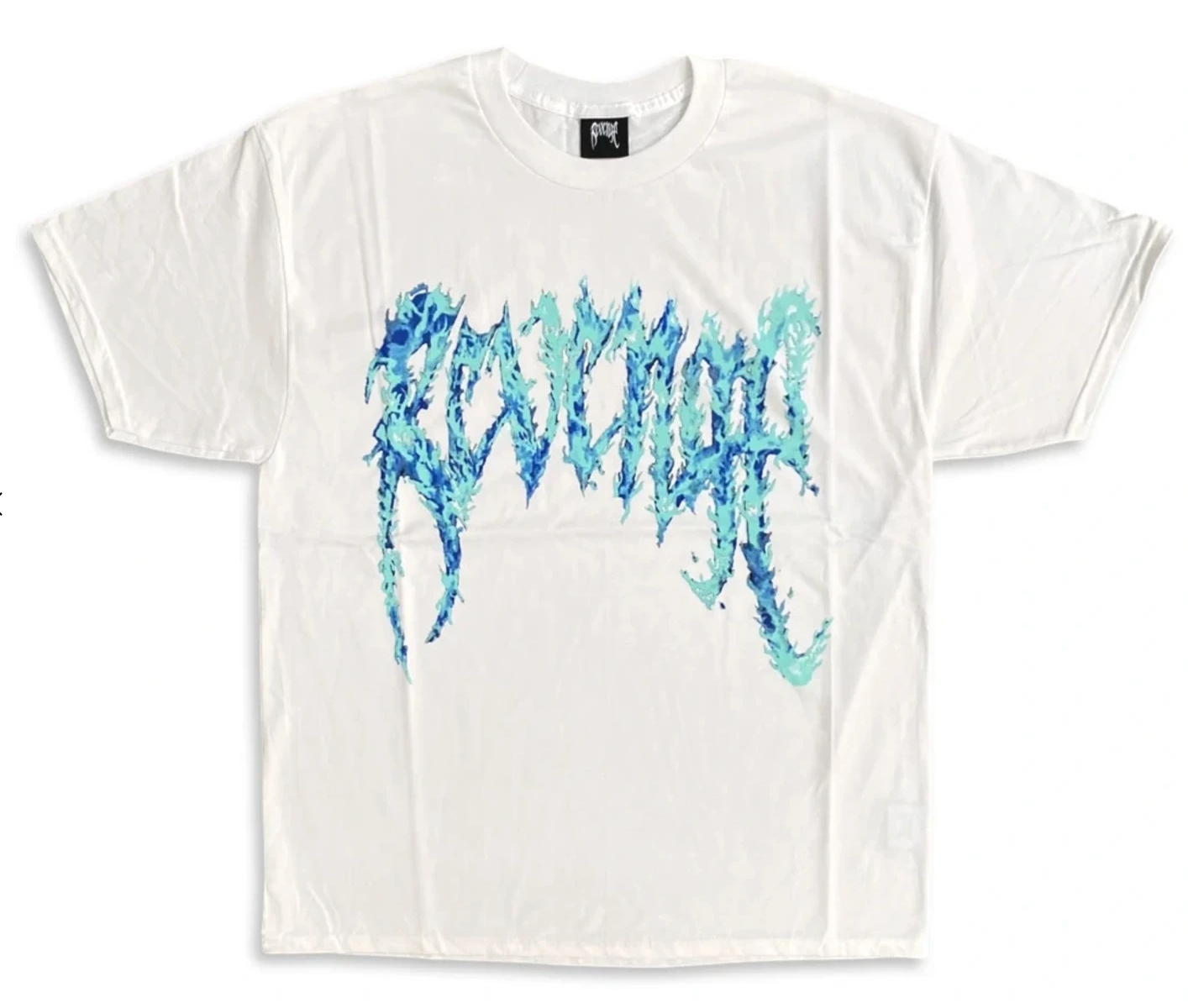 Revenge Flame Inferno White / Blue Tee T-Shirt PALISADES