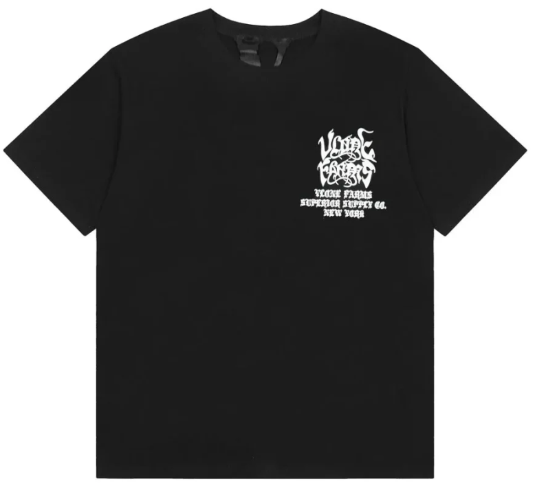 Vlone Farms x PP T-Shirt White Black PALISADES
