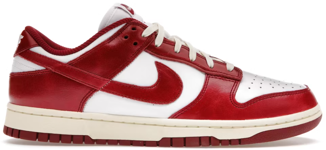Nike Dunk Low PRM Vintage Team Red (Women's) AMERICAN DREAM