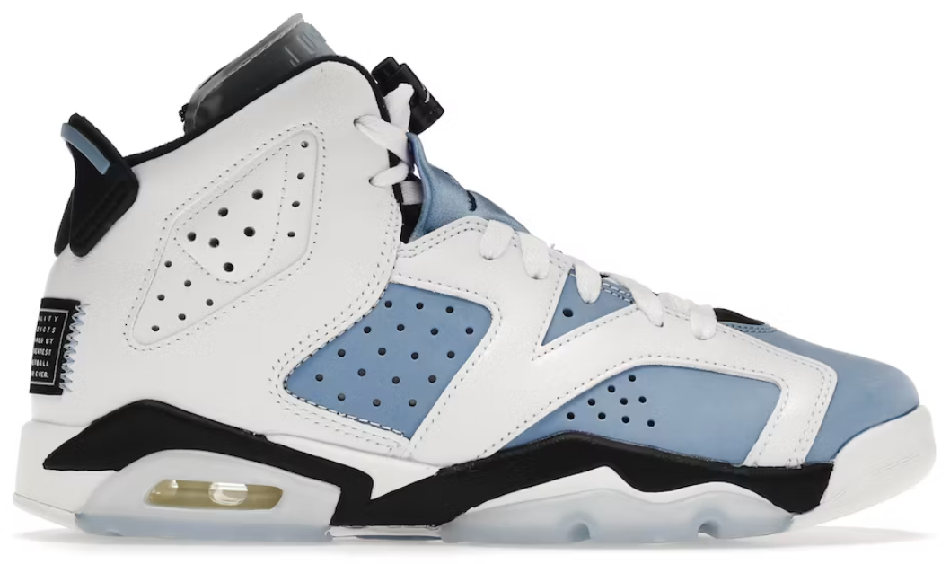 Jordan 6 Retro UNC White (GS) AMERICAN DREAM