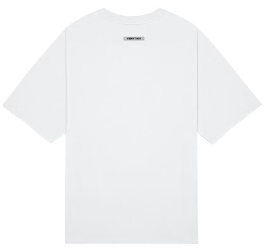 Fear of God Essentials Boxy T-Shirt Applique Logo White AMERICAN DREAM