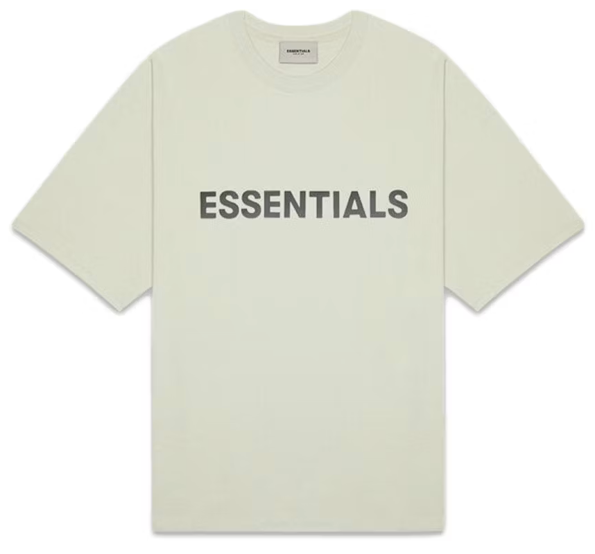 Fear of God Essentials Boxy T-Shirt Applique Logo Alfalfa Sage PALISADES