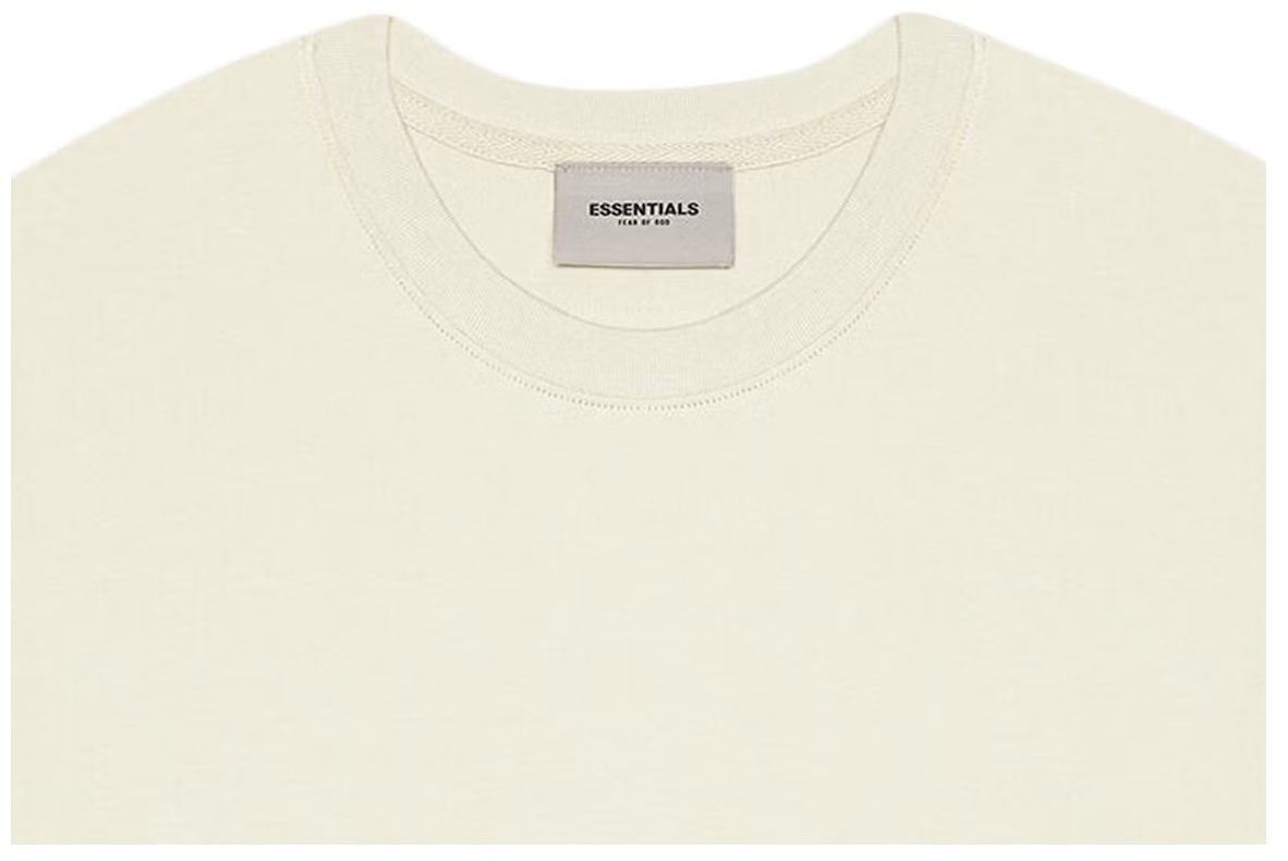 Fear of God Essentials Boxy T-Shirt Applique Logo Buttercream PALISADES
