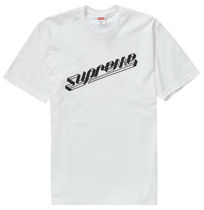 Supreme Banner Tee (FW23) White PALISADES