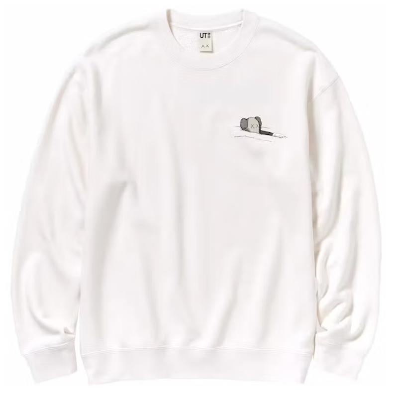 KAWS x Uniqlo Longsleeve Sweatshirt (US Sizing) Off White PALISADES