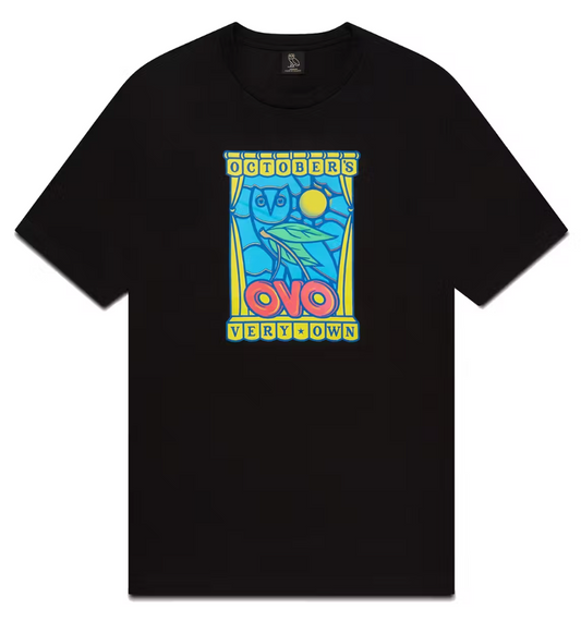OVO Stained Glass T-shirt Black AMERICAN DREAM