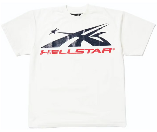 Hellstar Sport Logo Gel T-shirt White AMERICAN DREAM