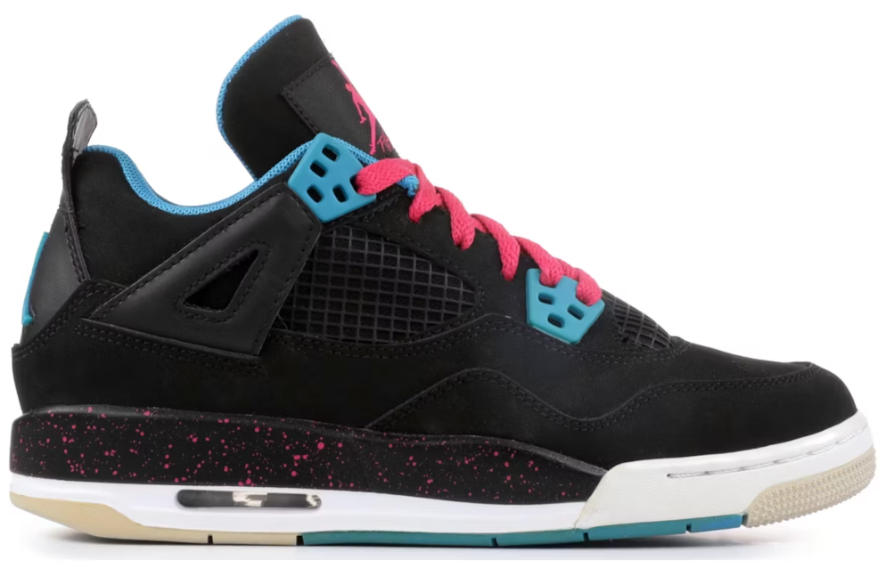 Jordan 4 Retro Black Vivid Pink Dynamic Blue (GS) PALISADES