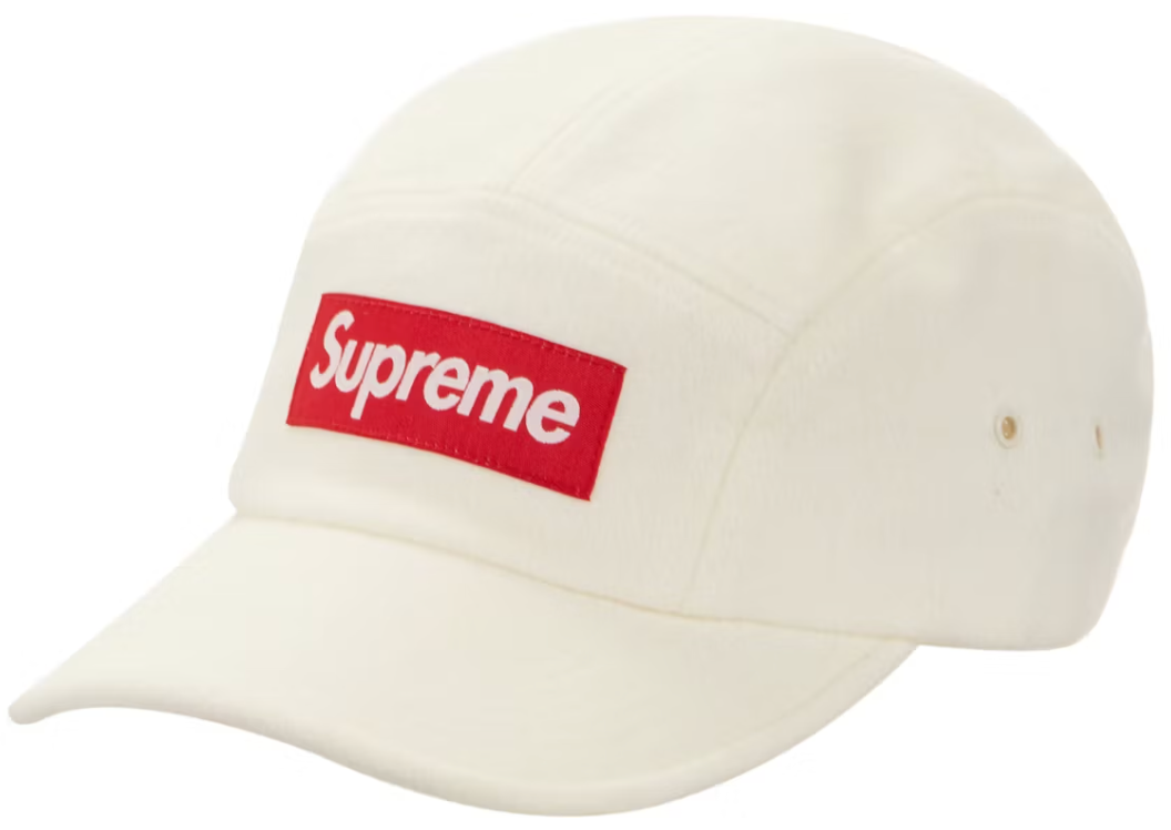 Supreme Wool Camp Cap (FW21) White PALISADES – Levitate Sneaker Boutique