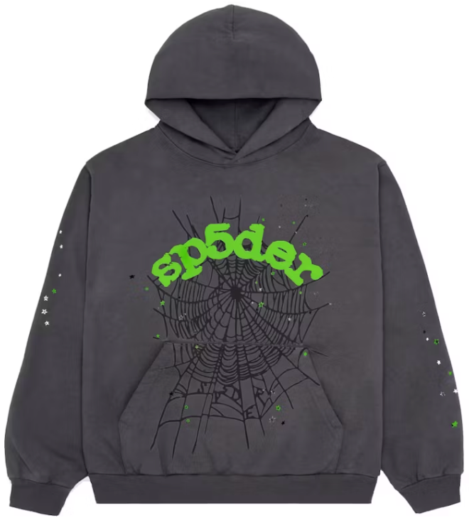 Sp5der Wait Web Hoodie Slate Grey PALISADES