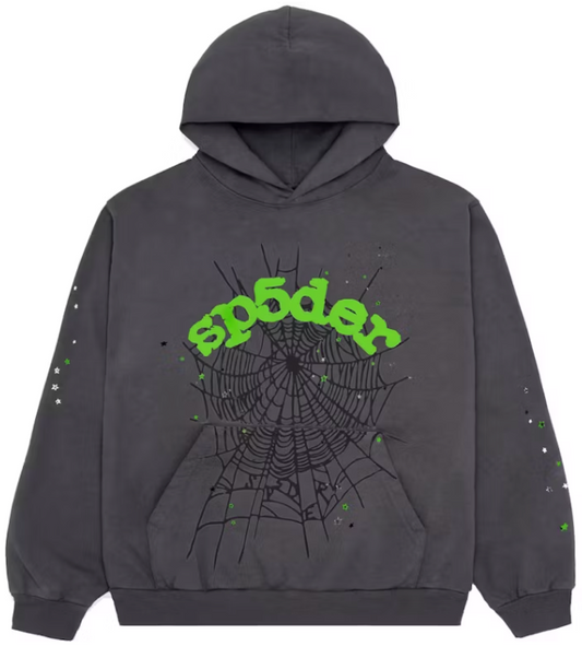 Sp5der Wait Web Hoodie Slate Grey PALISADES