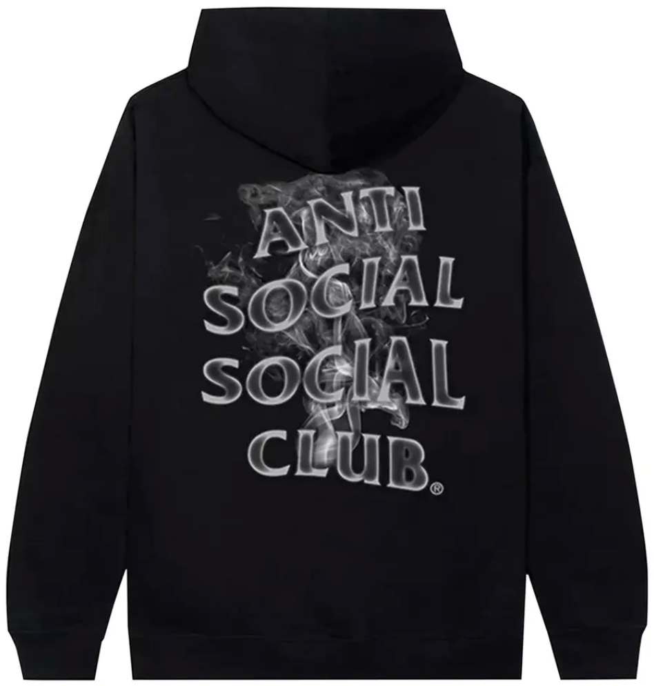 Anti Social Social Club Burnouts Hoodie Black PALISADES