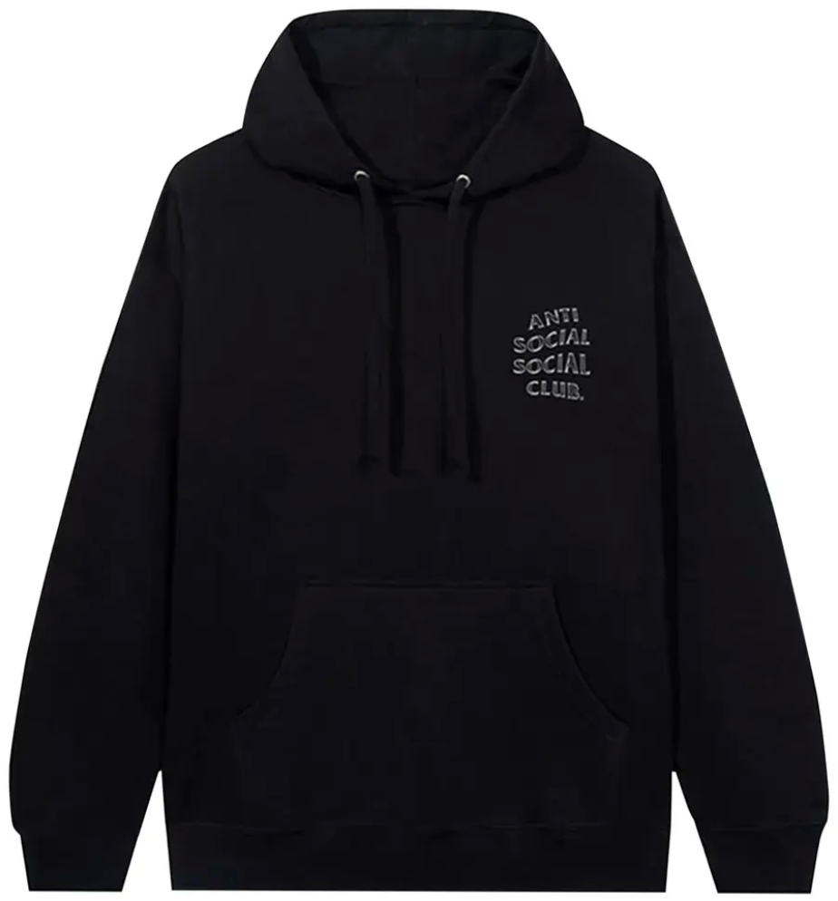 Anti Social Social Club Burnouts Hoodie Black PALISADES