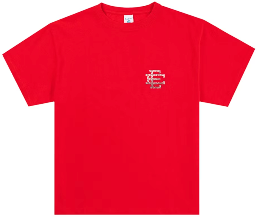Eric Emanuel EE Swarovski T-Shirt Red/Swarovski PALISADES
