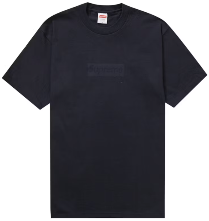 Supreme Tonal Box Logo Tee Black PALISADES