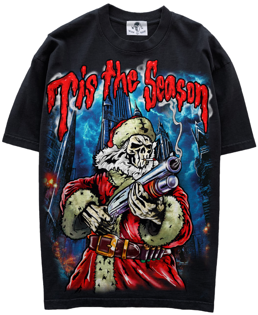 Warren Lotas Tis the Season T-Shirt Black PALISADES