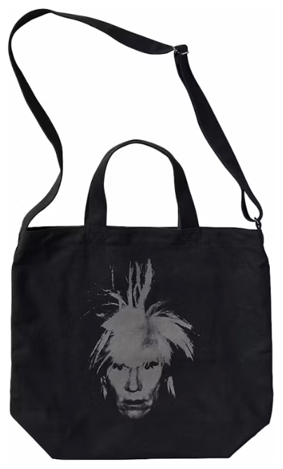 KAWS x Uniqlo Warhol 2Way Tote Bag Black PALISADES