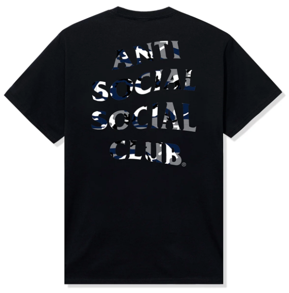 Anti Social Social Club Pay No Attention Tee Black PALISADES