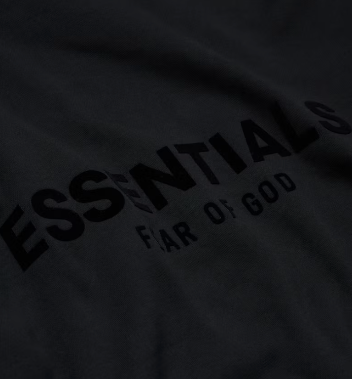 Fear of God Essentials Pullover Chest Logo Hoodie Stretch Limo/Black PALISADES