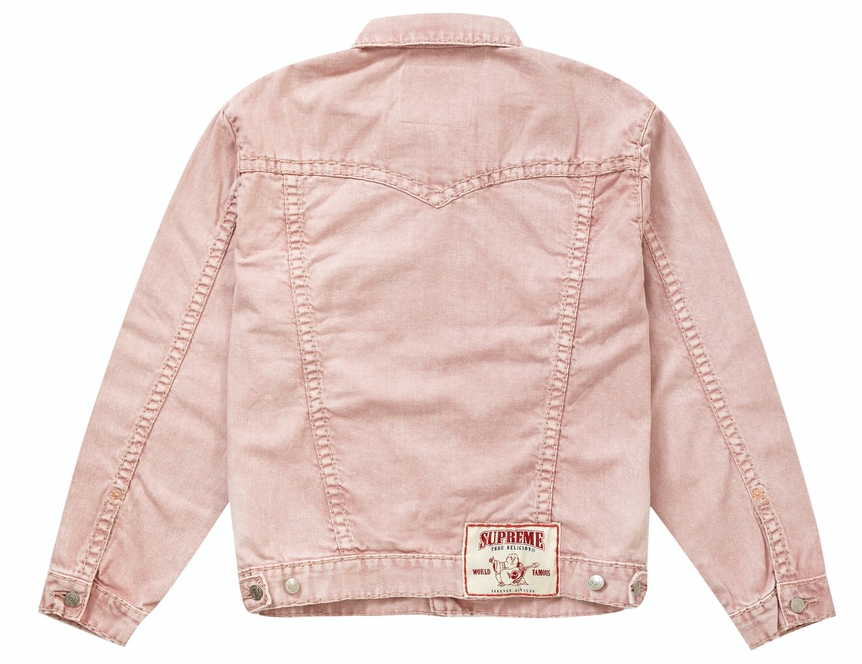 Supreme pink jean jacket Outlet