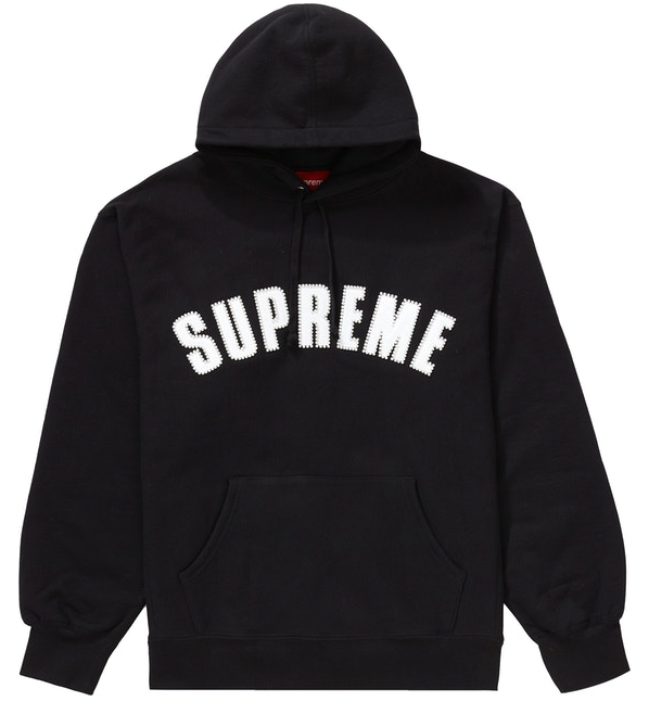 Supreme Pearl Logo Hooded Sweatshirt Black – Levitate Sneaker Boutique
