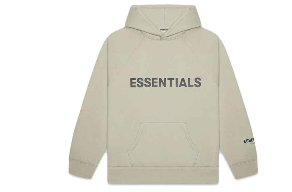 Fear of God Essentials Pullover Hoodie Applique Logo Moss