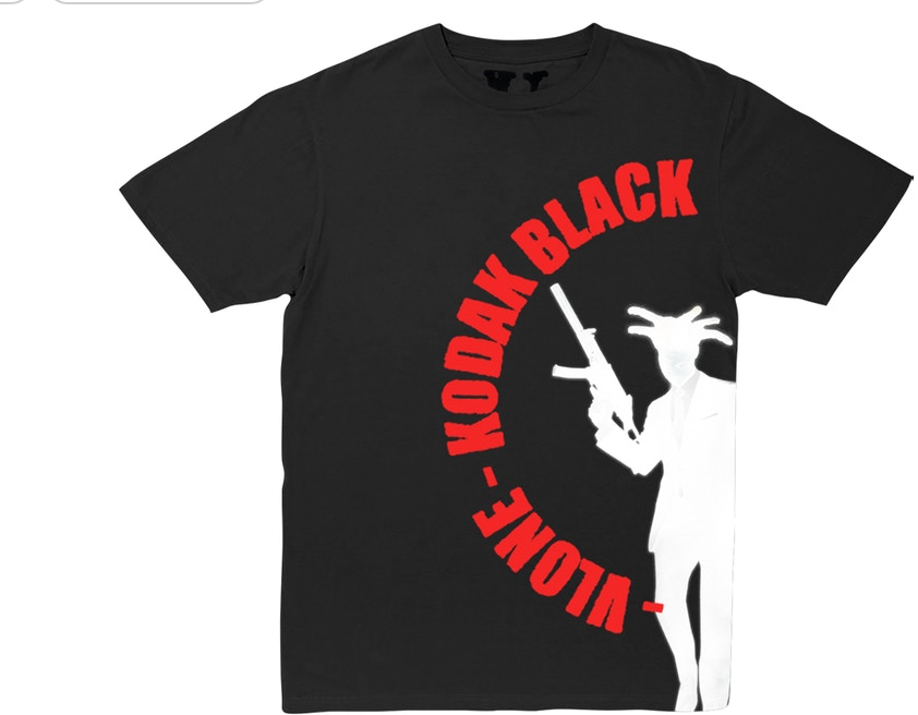 Kodak Black x Vlone Vulture T-shirt Black