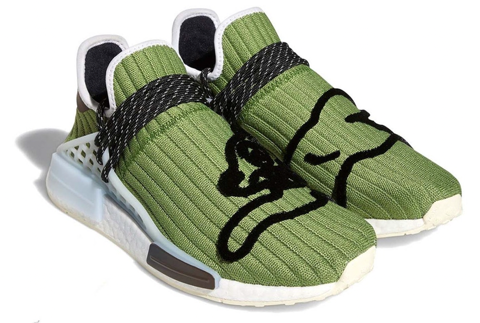 adidas NMD Hu Pharrell x Billionaire Boys Club Running Dog Green PALISADES