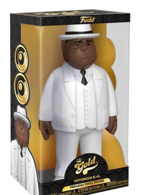 Funko Gold Notorious B.I.G. in White Suit 12 Inch Vinyl Figure PALISADES