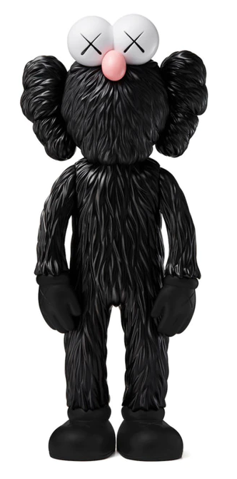 KAWS BFF Open Edition Vinyl Figure Black PALISADES