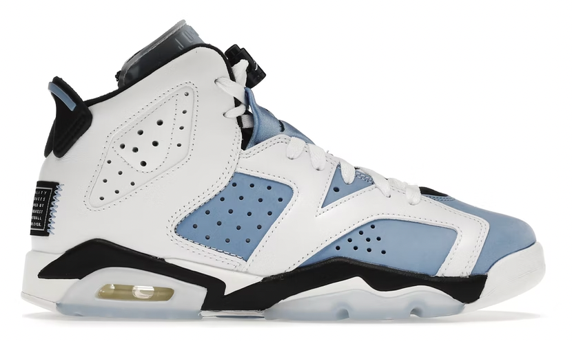 Jordan 6 Retro UNC White (GS) PALISADES
