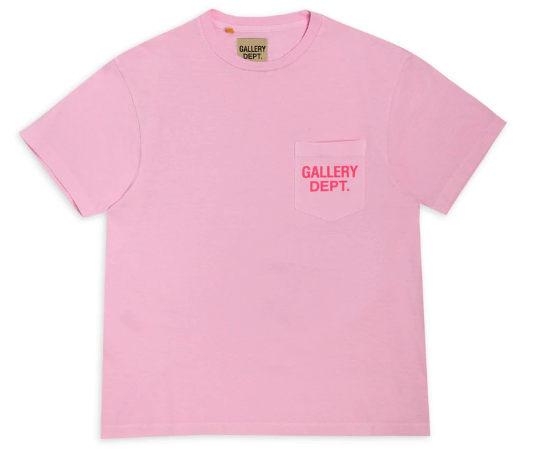 Gallery Dept. Logo Pocket T-shirt Pink RIDGE HILL