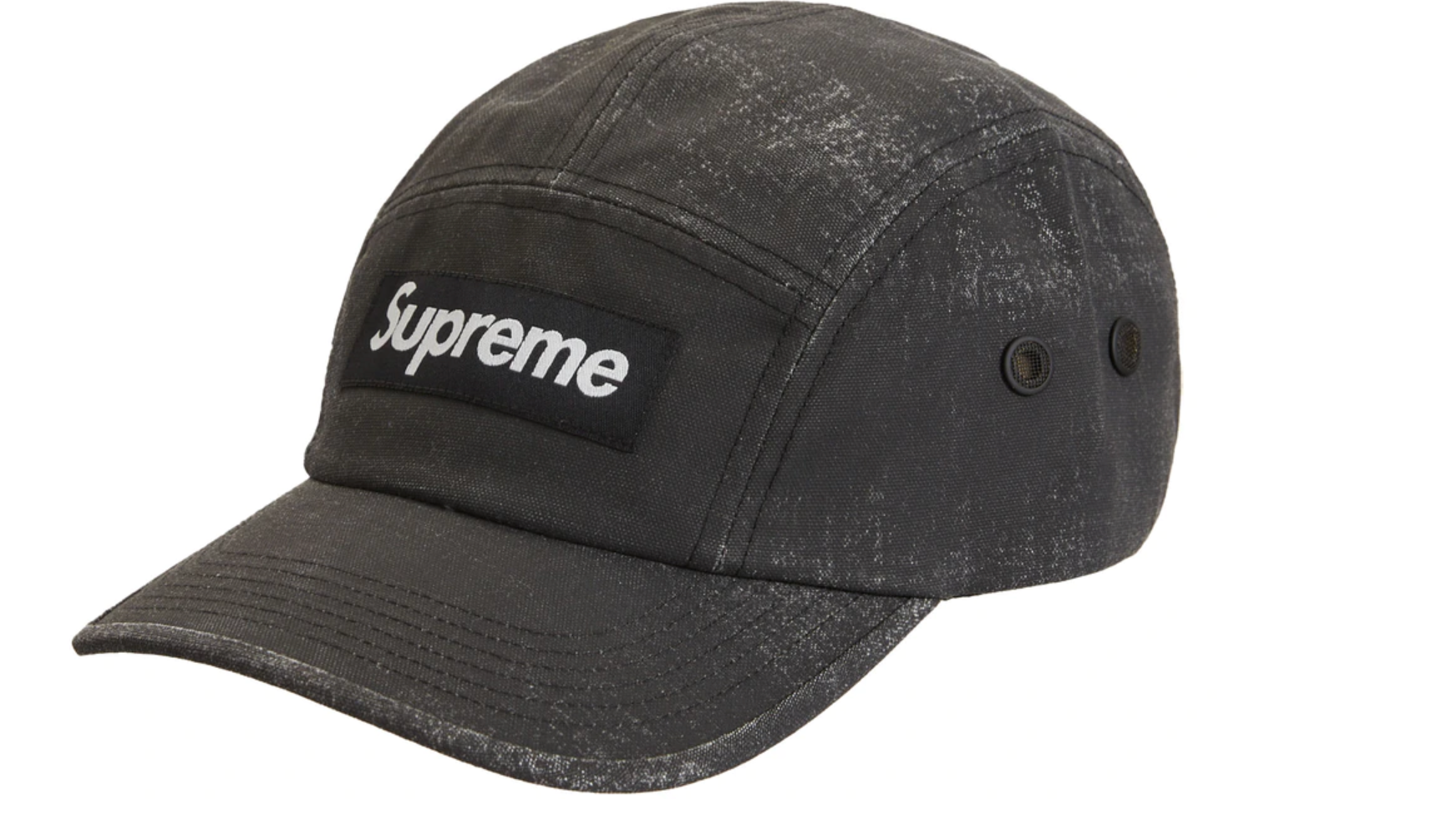 Supreme Coated Cordura Camp Cap Black RIDGE HILL – Levitate