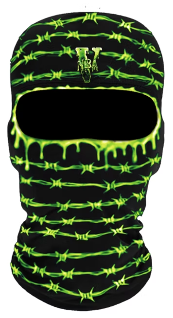 Vlone x Never Broke Again Slime Mask Black/Green PALISADES