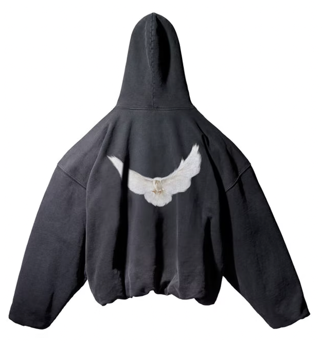 Yeezy Gap Engineered by Balenciaga Dove Hoodie Washed Black AMERICAN DREAM
