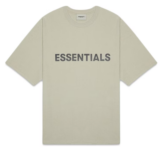 Fear of God Essentials Boxy T-Shirt Applique Logo Moss AMERICAN DREAM