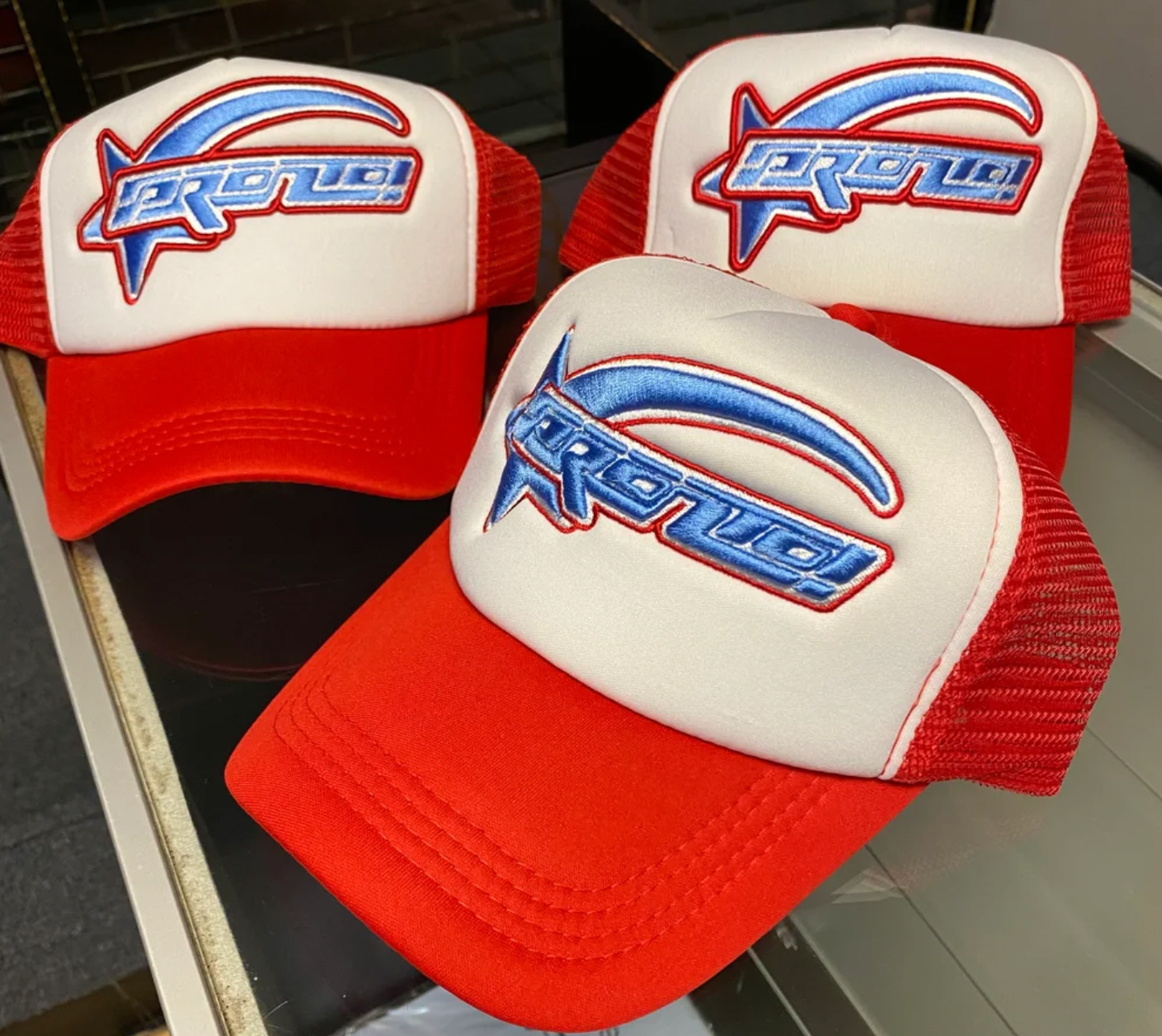 TFG RED PRONTO TRUCKER AMERICAN DREAM