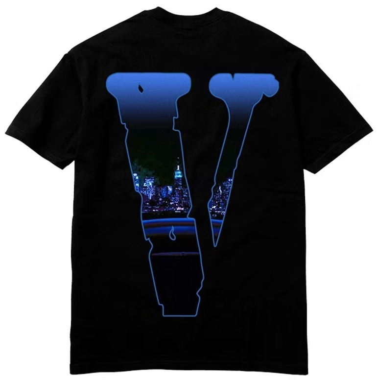 Pop Smoke x Vlone Armed And Dangerous T-shirt Black AMERICAN DREAM