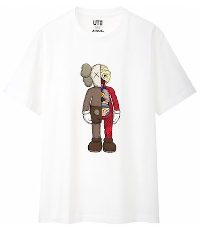 KAWS x Uniqlo Flayed Tee (Asia Sizing) White PALISADES
