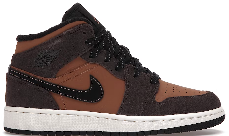 Jordan 1 Mid SE Dark Chocolate (GS) PALISADES