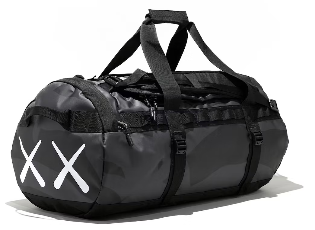 KAWS x The North Face Basecamp Duffel Black PALISADES