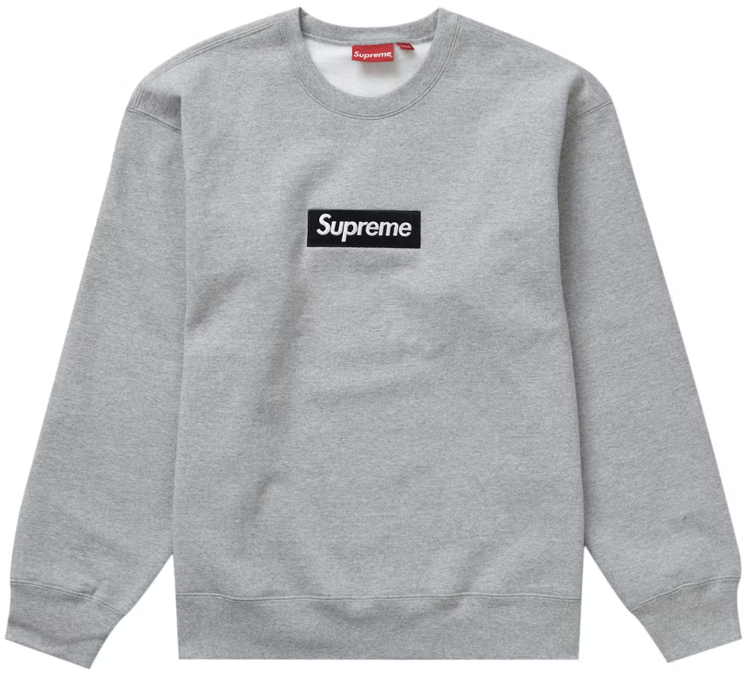 Supreme Box Logo Crewneck (FW22) Heather Grey