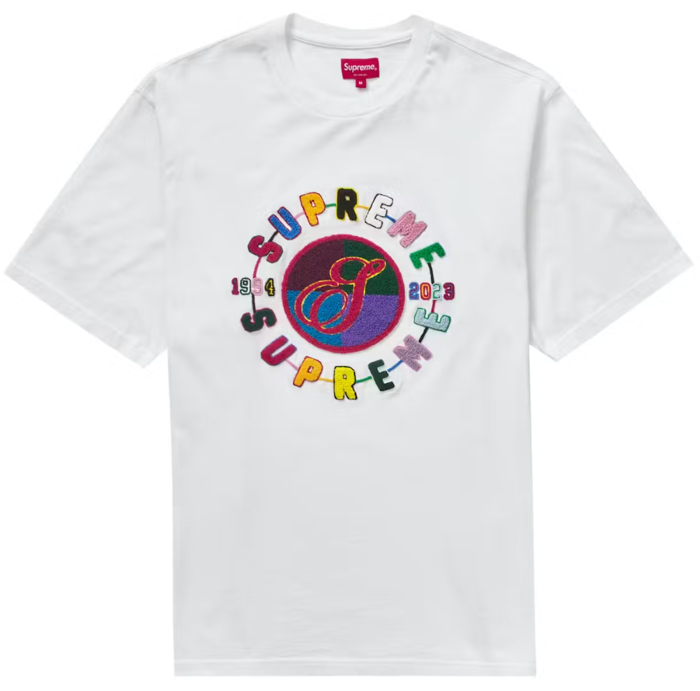 Supreme Chenille Crest S/S Top White AMERICAN DREAM