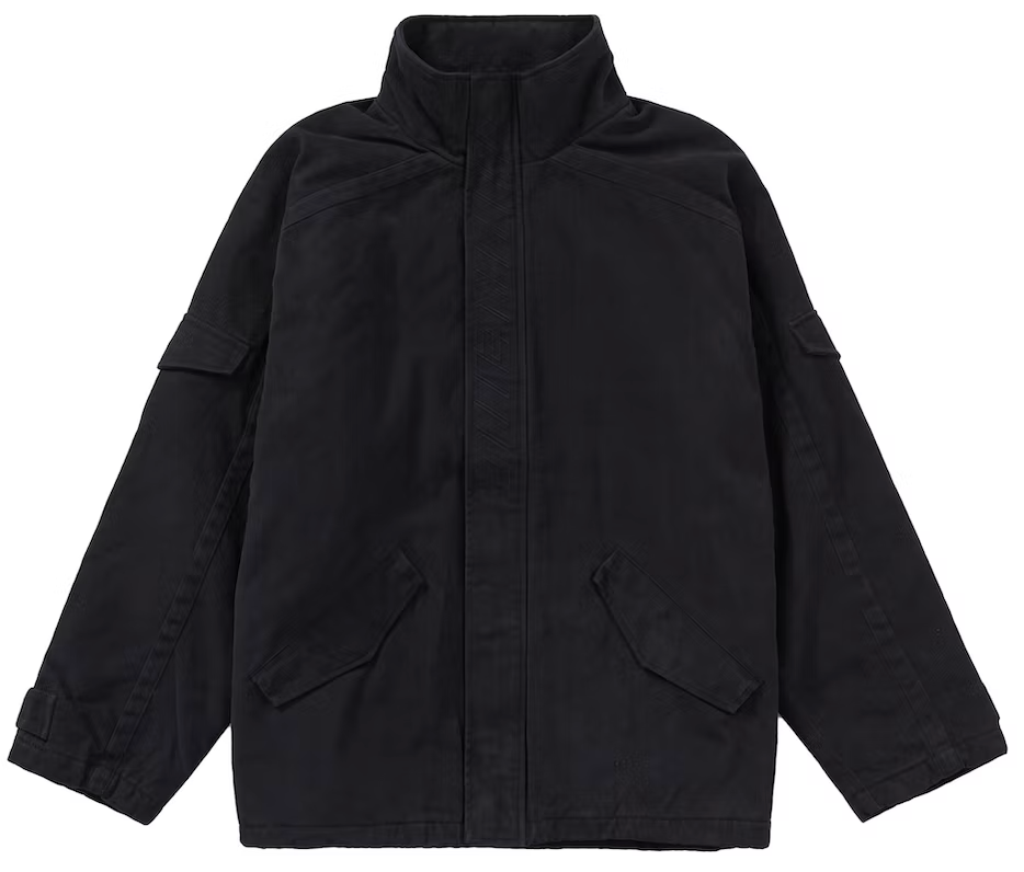 Supreme Brushed Twill Zip Jacket Black PALISADES