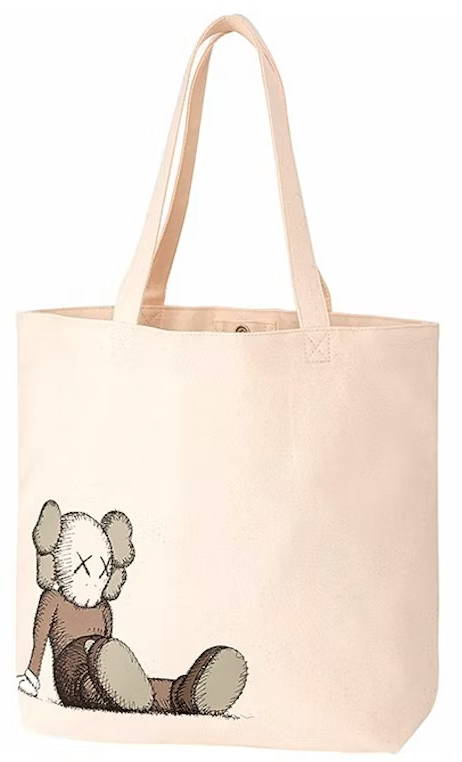 KAWS x Uniqlo Holiday Tote Bag Natural PALISADES