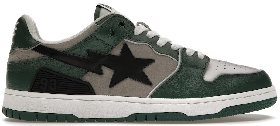 A Bathing Ape Bape SK8 Sta Green Grey PALISADES