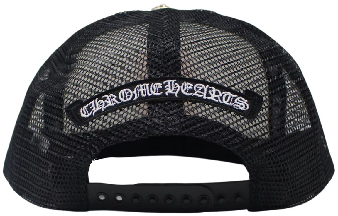 Chrome Hearts Eyechart Trucker Hat Black/White/Red PALISADES