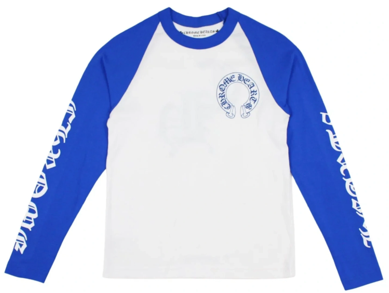 Chrome Hearts CH Baseball Shirt White/Blue