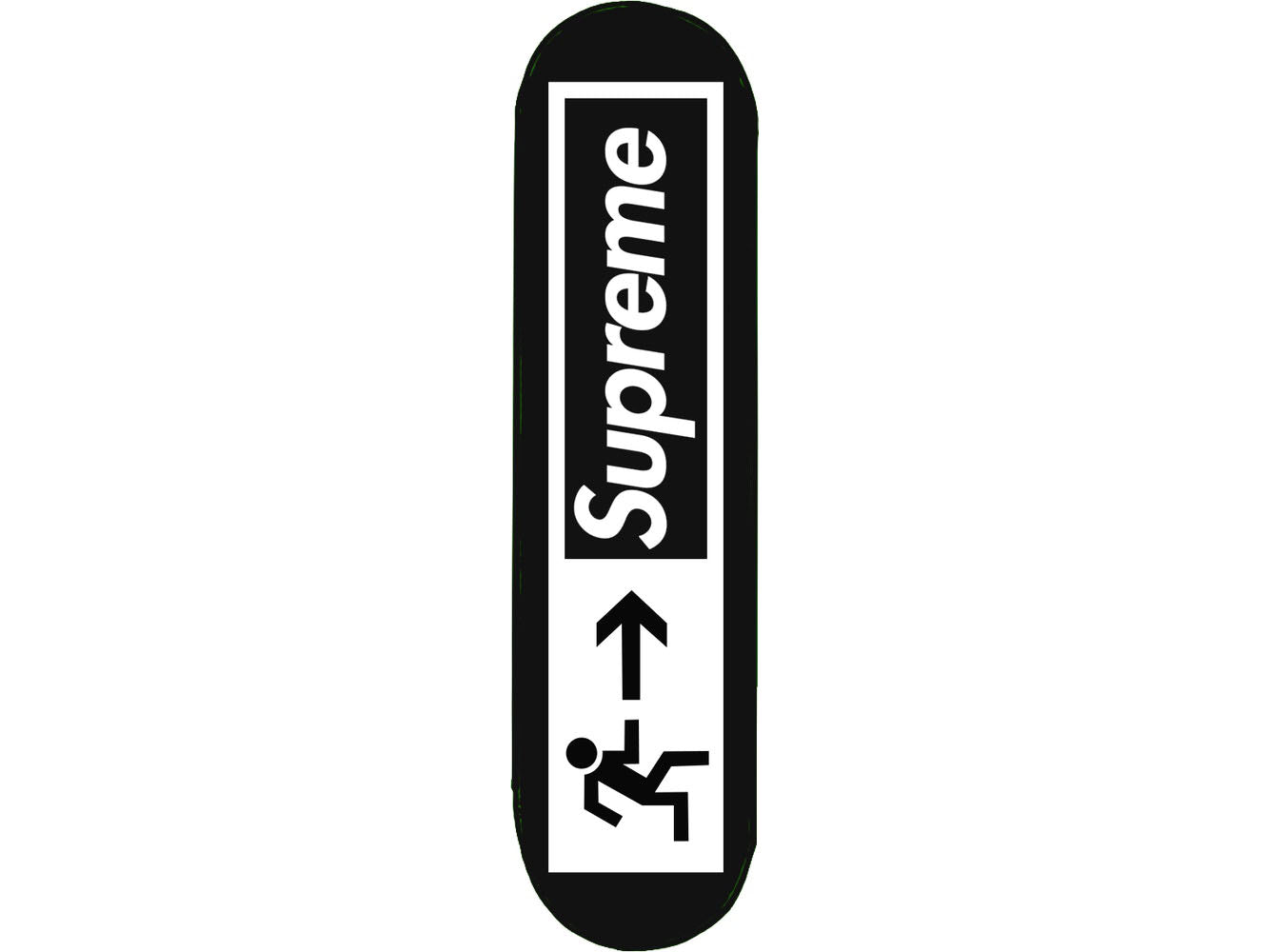 Supreme Exit Skateboard Black Deck